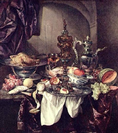Abraham van Beijeren Still life with fruit oil painting image